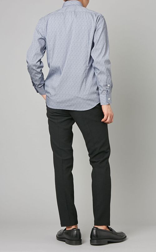 パターンワイドカラーシャツ