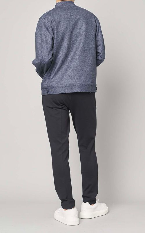 ダウンファブリックバンドカラーブルゾン