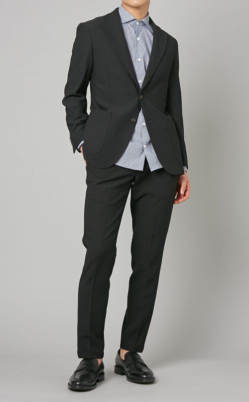 パターンワイドカラーシャツ