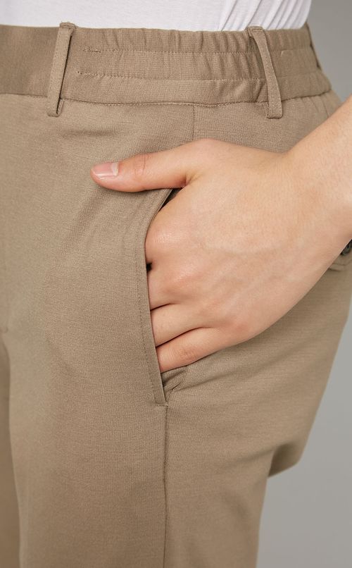 レーヨンテーパードパンツ