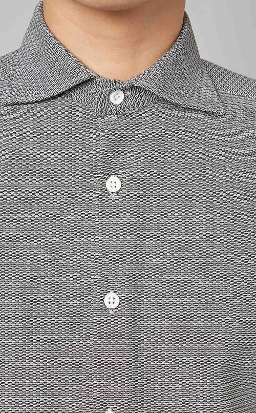 ドビーワイドカラーシャツ