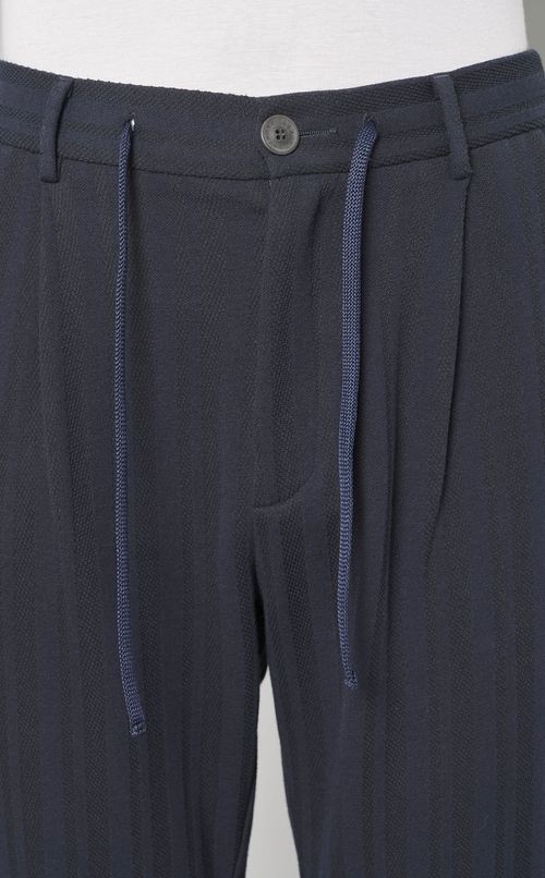 コットン混ドロストパンツ