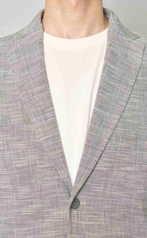 グレンチェックシングルジャケット