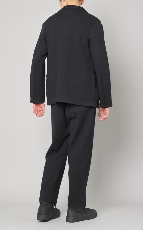 ウールアクリルニットジャケット