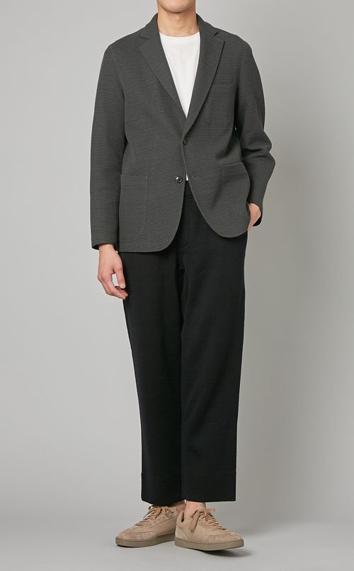 ウールアクリルニットパンツ