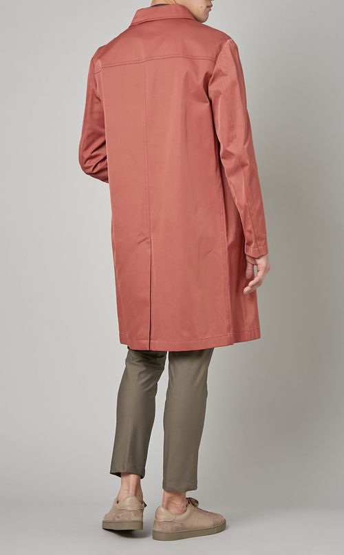 ポリコットンステンカラーコート