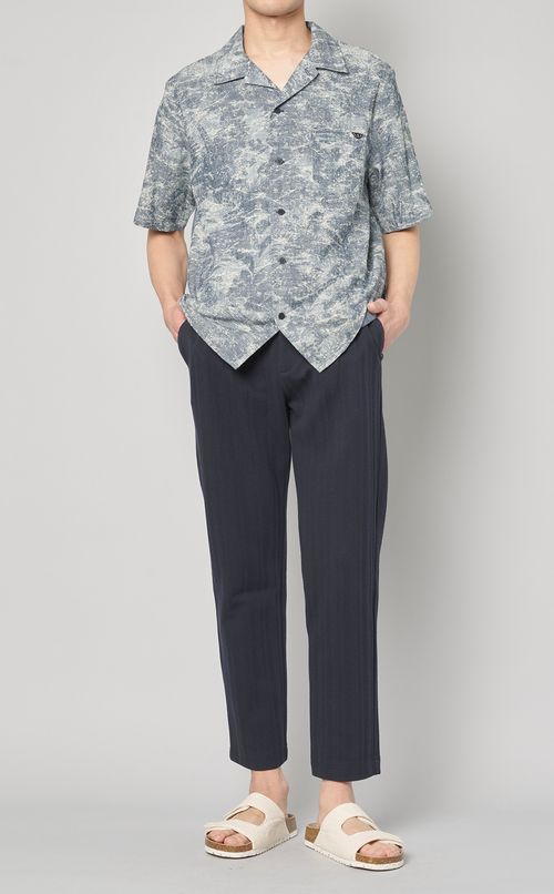 ジャガードジャージシャツ