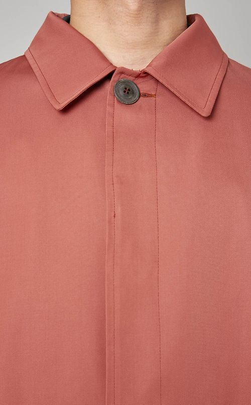 ポリコットンステンカラーコート