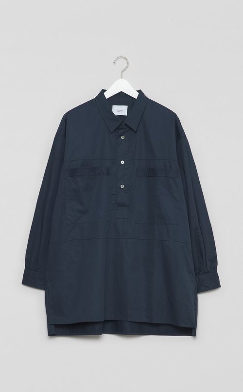 ロングプルオーバーシャツ