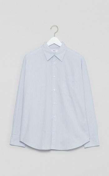 レギュラーカラーストライプシャツ