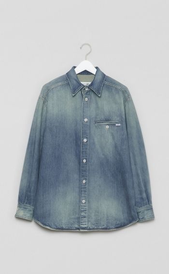 デニムピスポケットシャツ