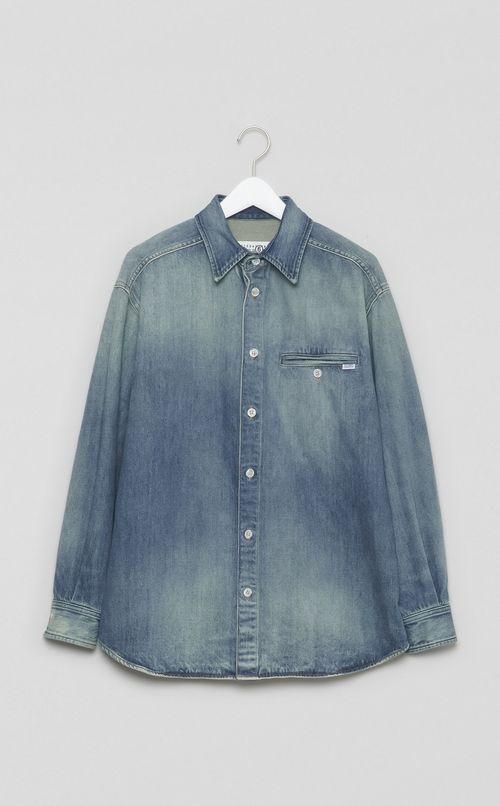 デニムピスポケットシャツ