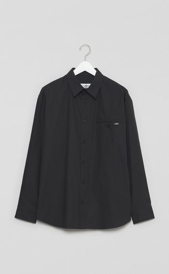 コットンポプリンピスポケットシャツ