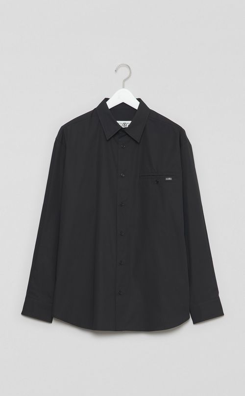 コットンポプリンピスポケットシャツ