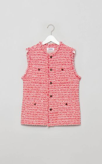 ツイードモクノーカラージレ