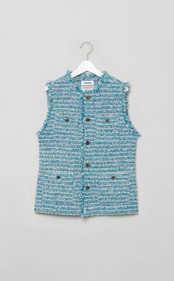 ツイードモクノーカラージレ