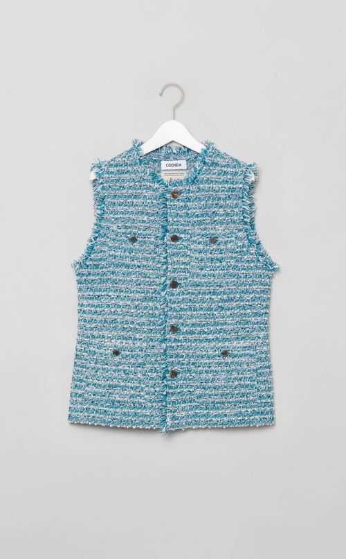 ツイードモクノーカラージレ