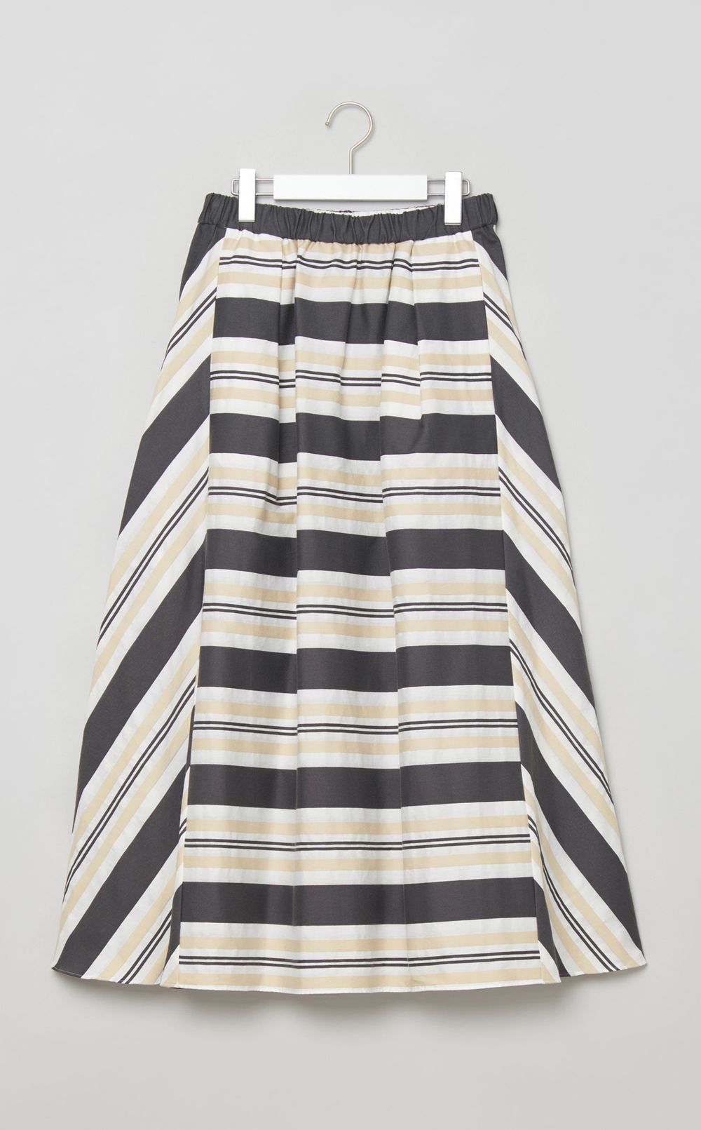 ビッグストライプフレアスカート