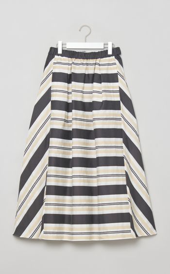 ビッグストライプフレアスカート