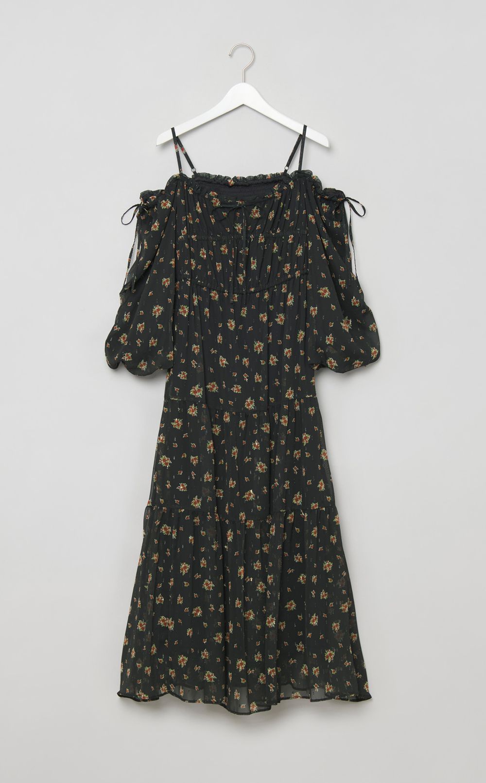 2wayフラワープリントワンピース