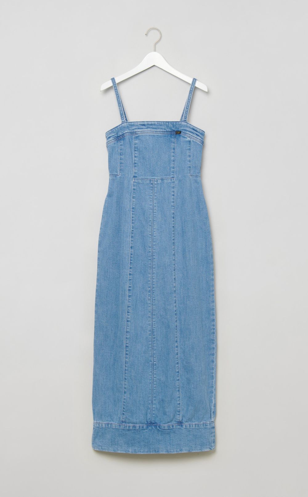 ストレートデニムキャミワンピース