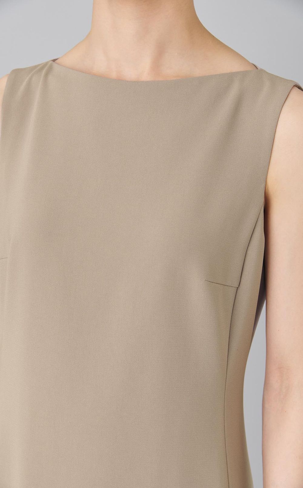 トリアセテートミディワンピース