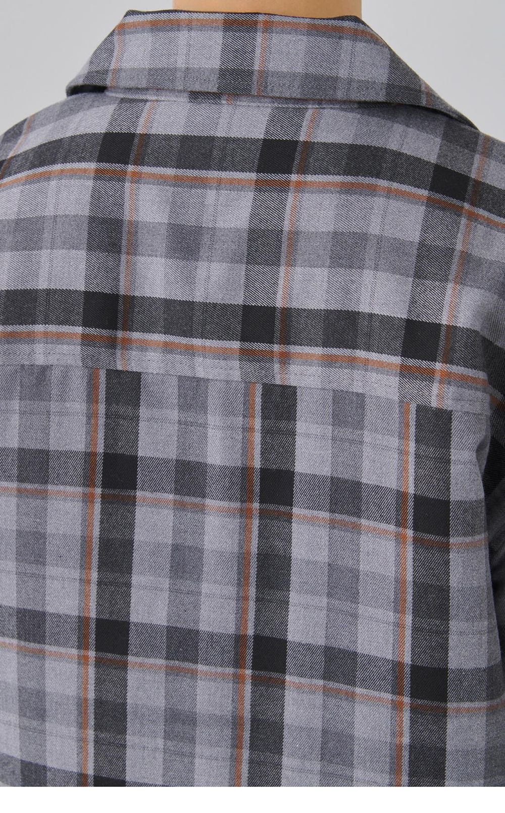 ブラッシュチェック中綿ブルゾン