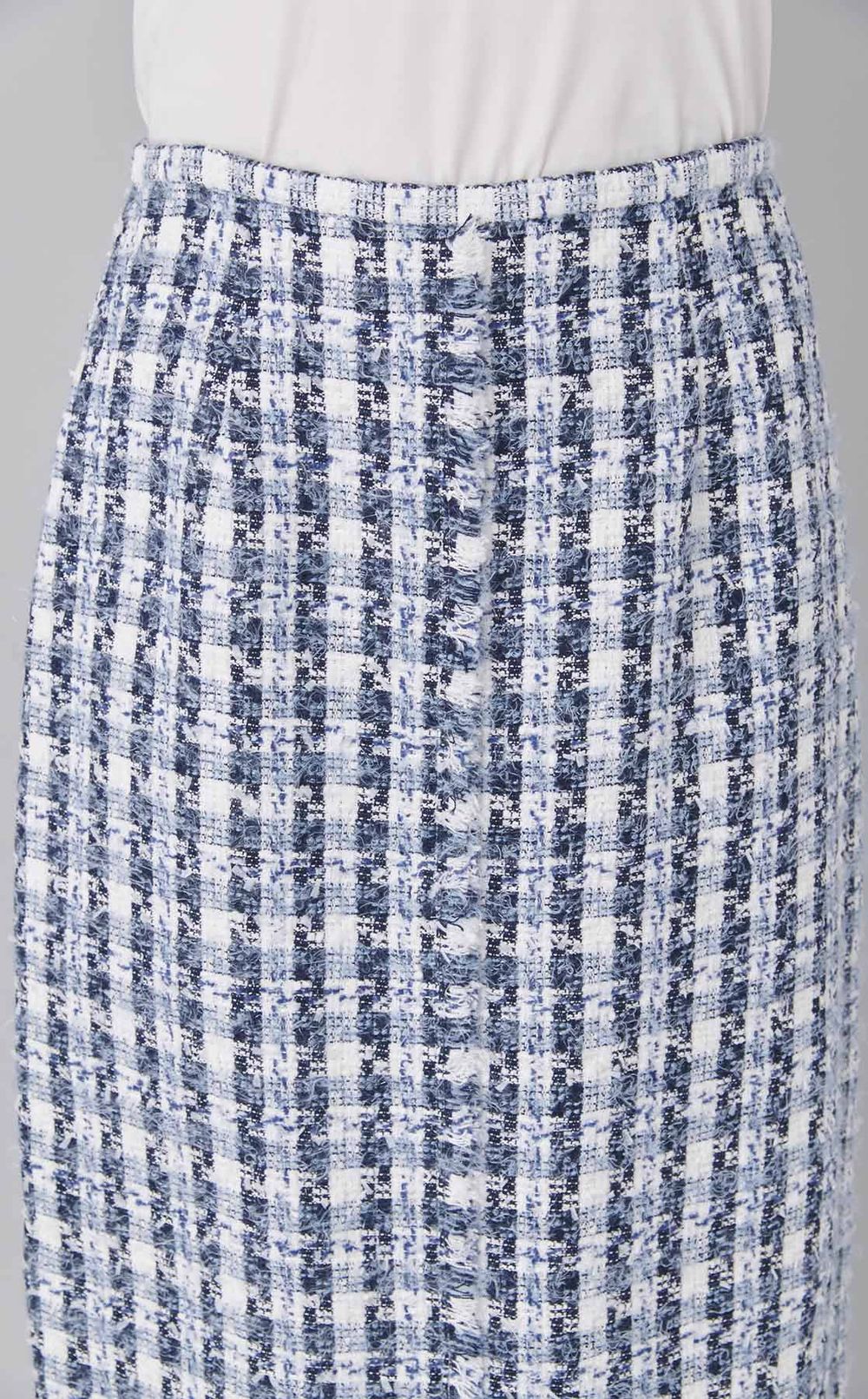 ファンシーツイード Iラインスカート