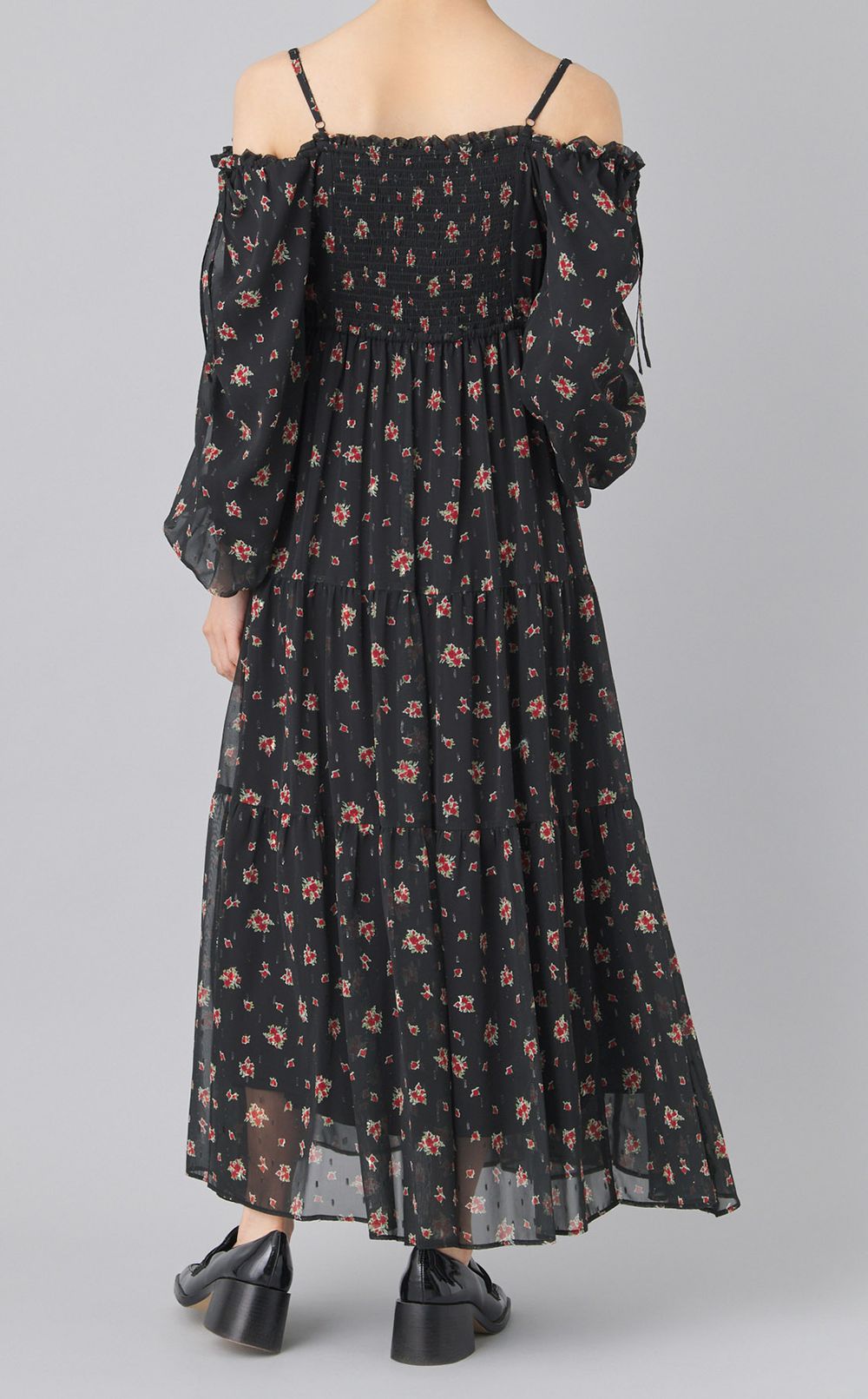 2wayフラワープリントワンピース