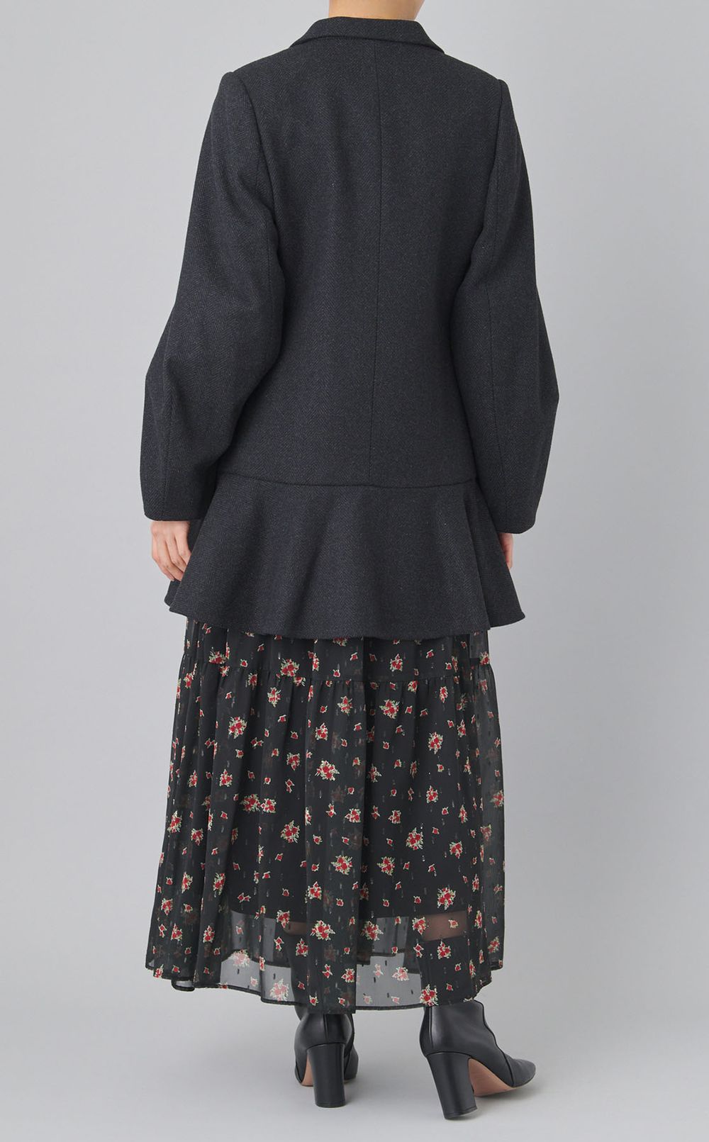 ツイードフレアドレスコート