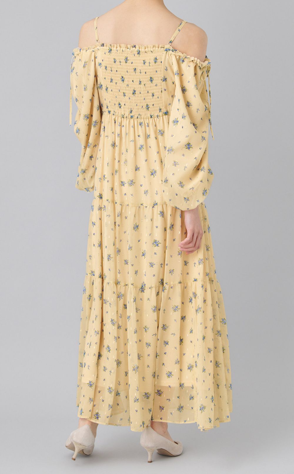 2wayフラワープリントワンピース