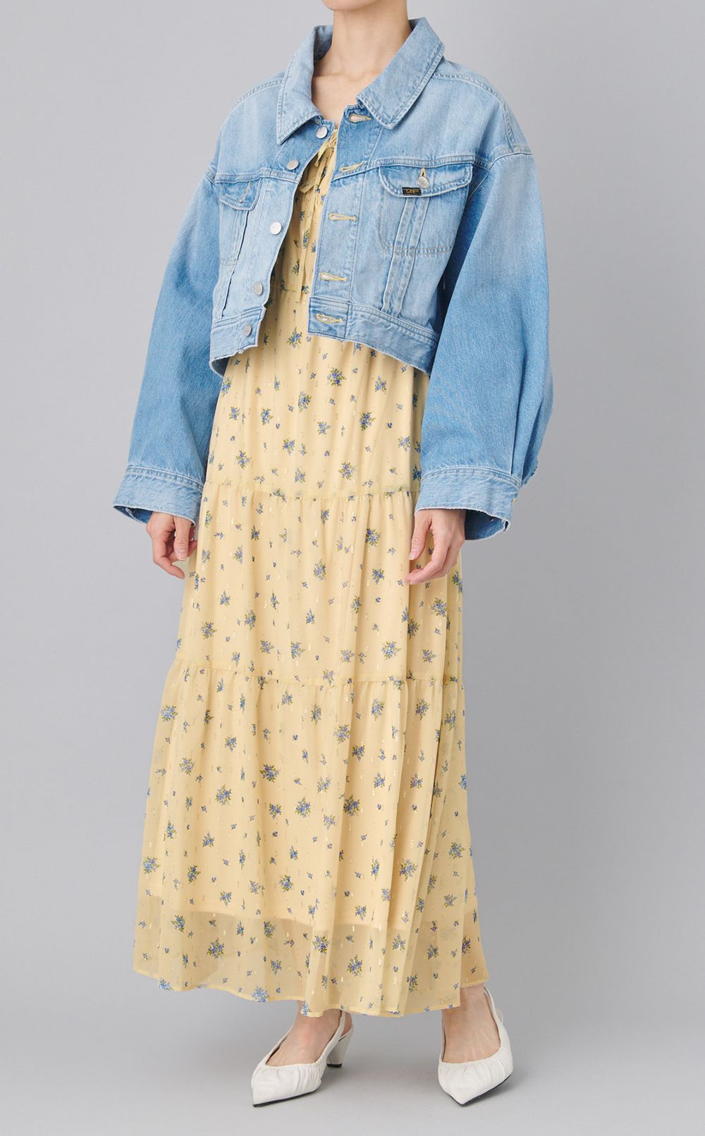 2wayフラワープリントワンピース