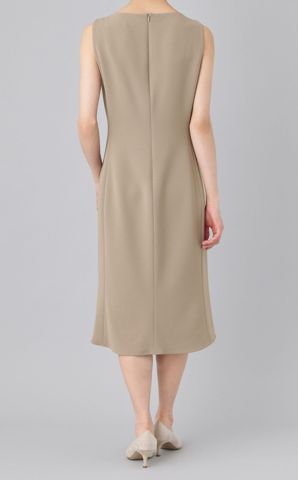 トリアセテートミディワンピース