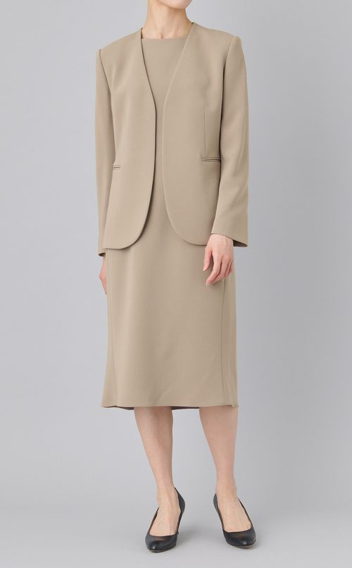 トリアセテートノーカラージャケット