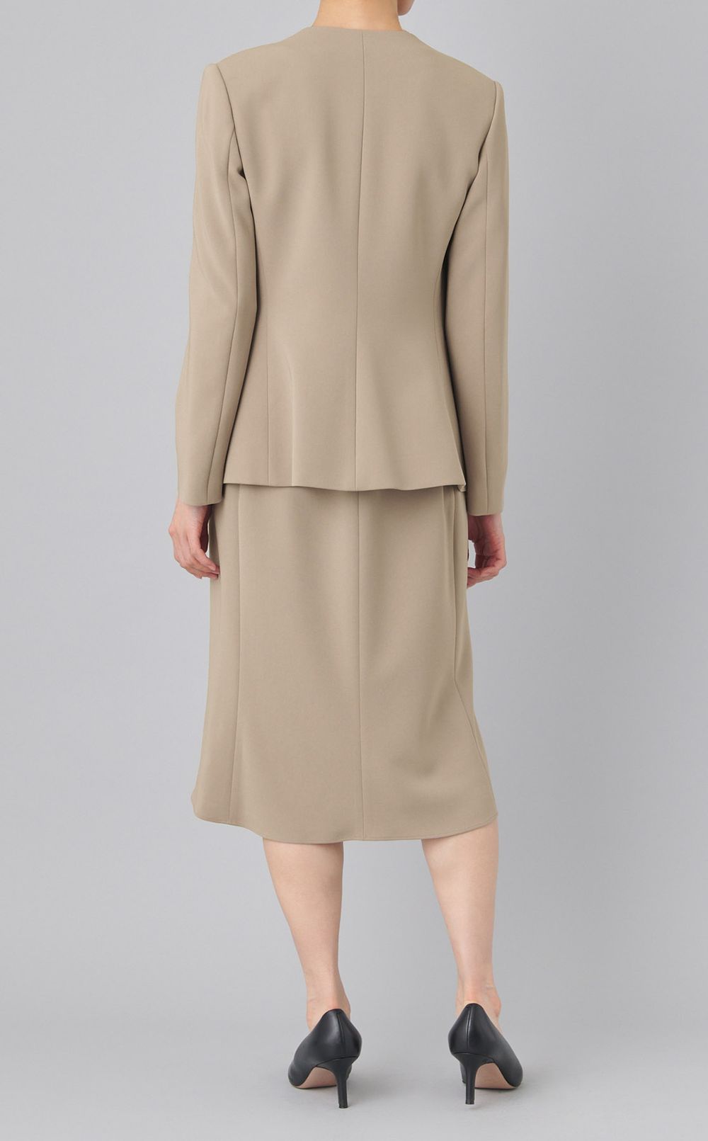 トリアセテートノーカラージャケット