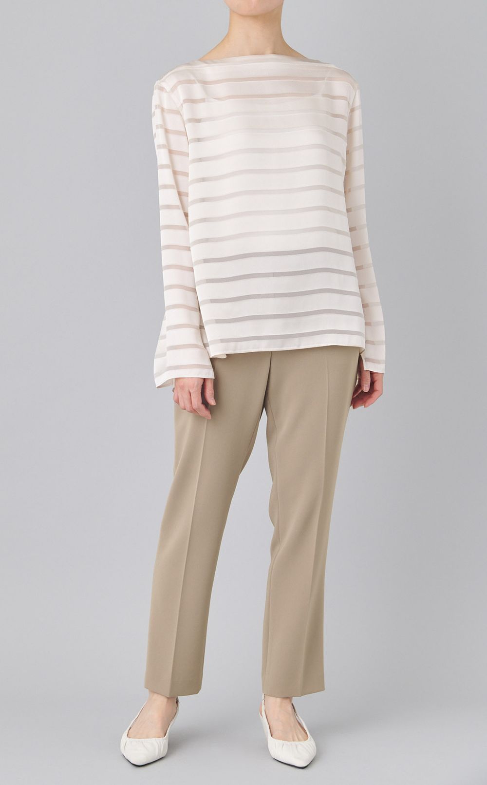 トリアセテートセンタープレスパンツ