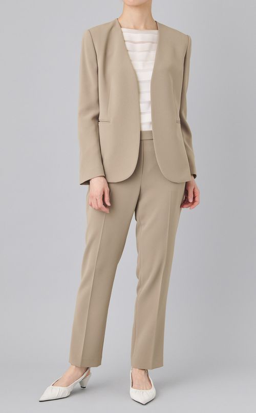 トリアセテートノーカラージャケット