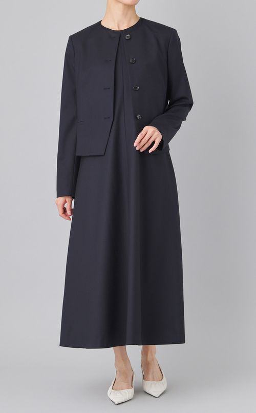 クルーネックショートジャケット