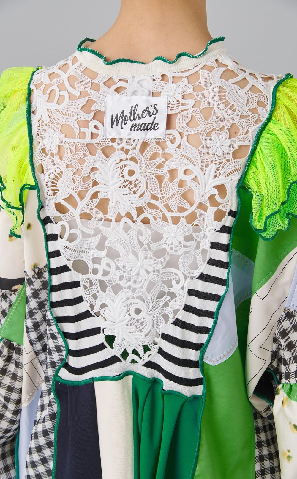 【reADdress】フラワーレースパッチワークブラウス