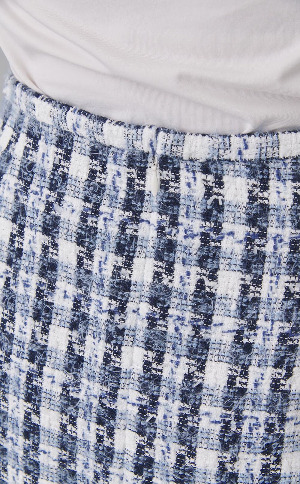 ファンシーツイード Iラインスカート