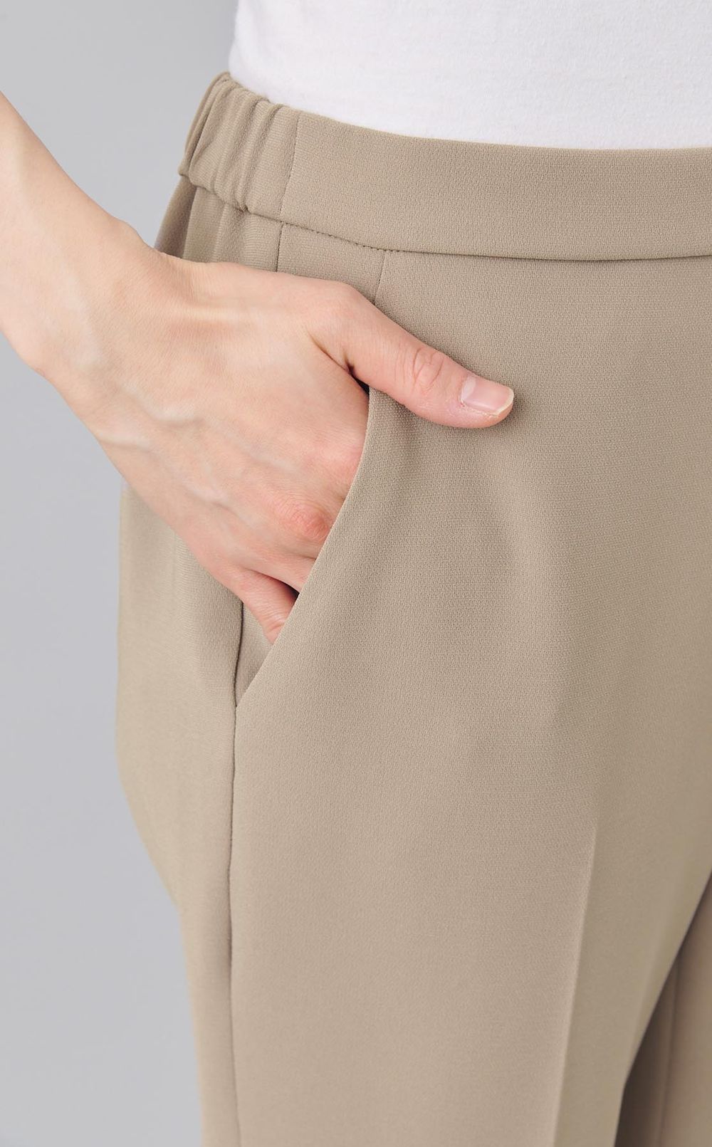 トリアセテートセンタープレスパンツ