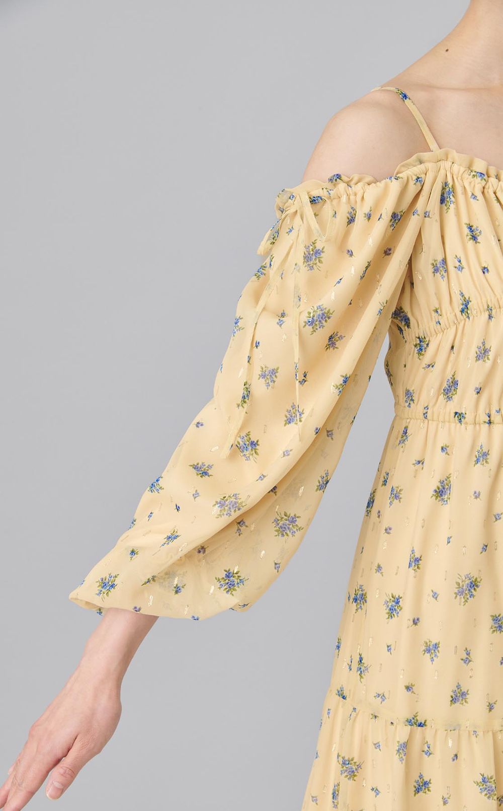 2wayフラワープリントワンピース