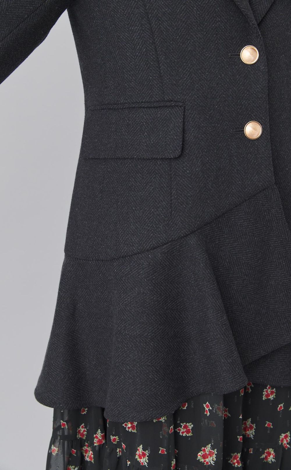 ツイードフレアドレスコート