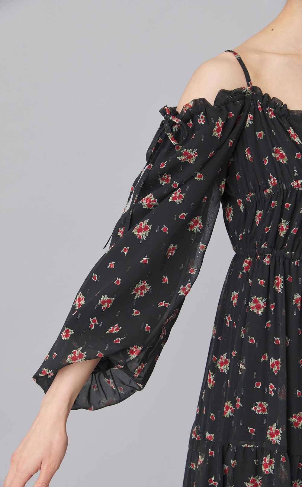 2wayフラワープリントワンピース