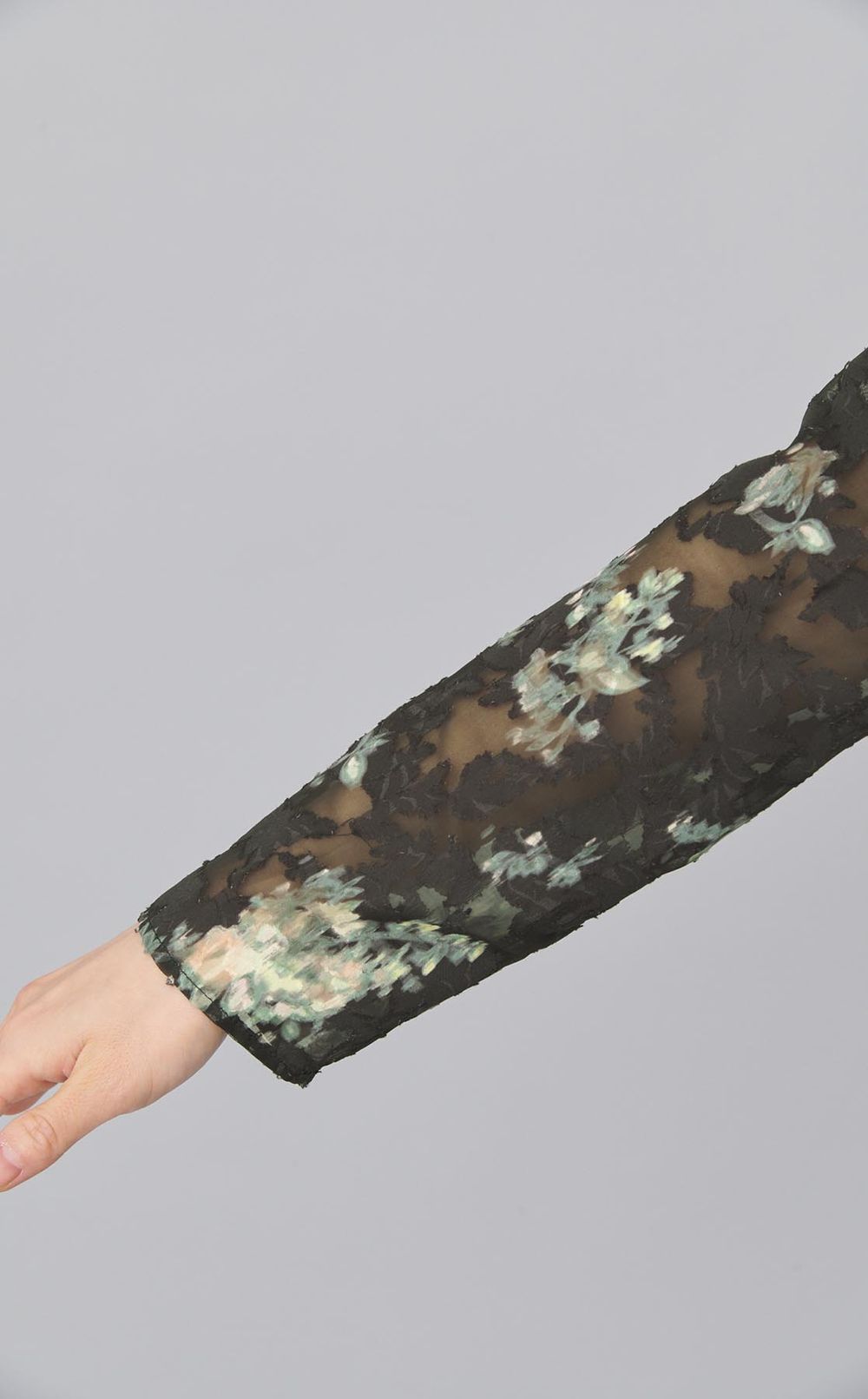 花柄ペプラムデザインワンピース