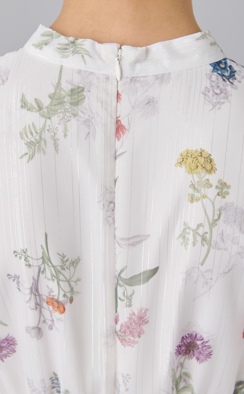 フラワープリントボウタイワンピース