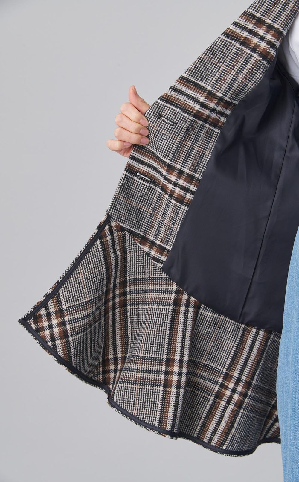 ツイードフレアドレスコート