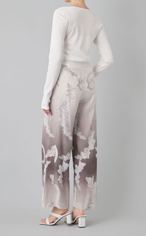 バロックプリントワイドパンツ