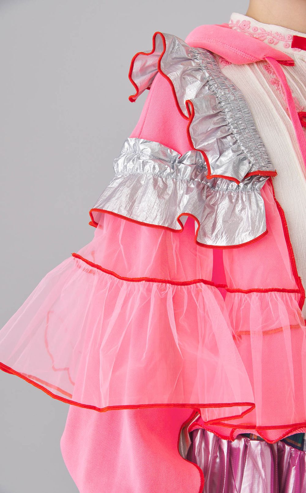 【reADdress】チュール切替フレアスカート