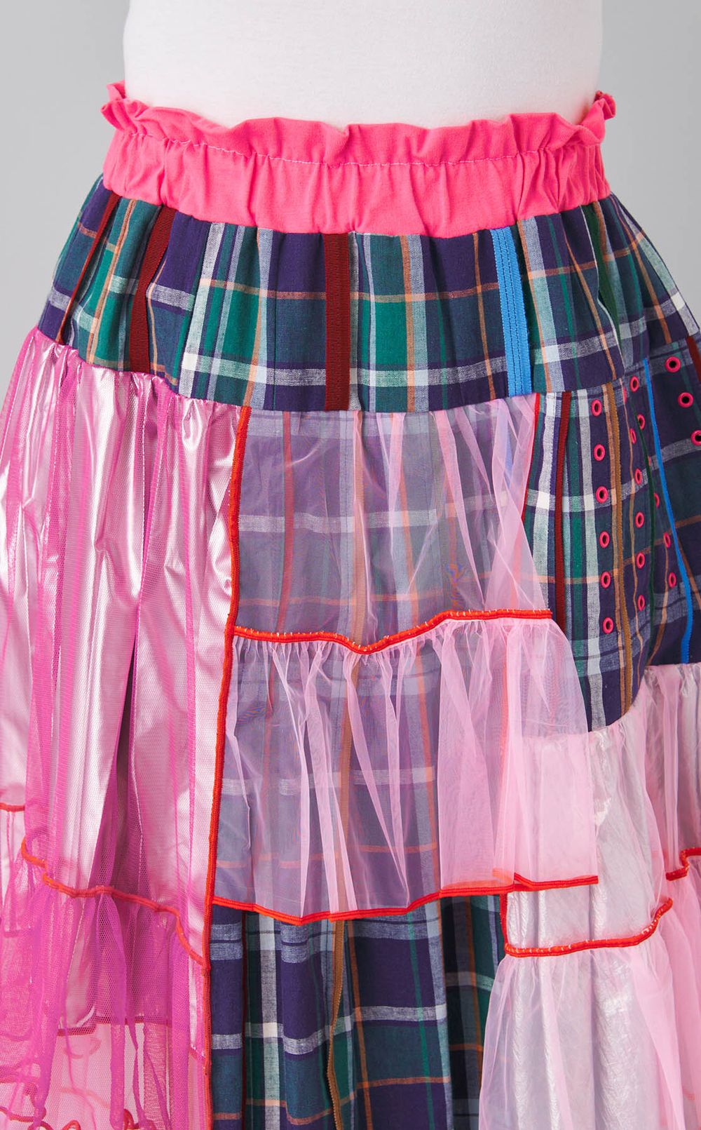 【reADdress】チュール切替フレアスカート